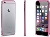 Avanca Bescherm bumper iPhone 6 van aluminium Roze - Bescherming - Verstevigde randen