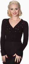 Dancing Days Cardigan -M- DIAMONDS Zwart