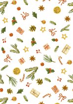 Kerst papier Traditioneel Xmas- Breedte 30 cm - 200m lang - K691936-1-30cm
