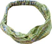 Haarband Bandana 3-in-1 Ruit Groen