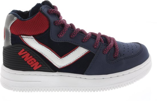 Vingino Alessio Mid Jongens Sneakers - Night Blue - Maat 35 | bol.com