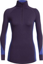 Icebreaker Womens 260 Zone Ls Half Zip / Lotus/Mystic S