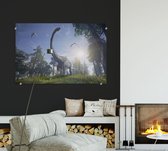 Dinosaurus langnek surprise (Alamosaurus) - Foto op Plexiglas - 90 x 60 cm