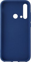 Azuri Huawei P20 Lite (2019) hoesje - Zand textuur backcover - Blauw