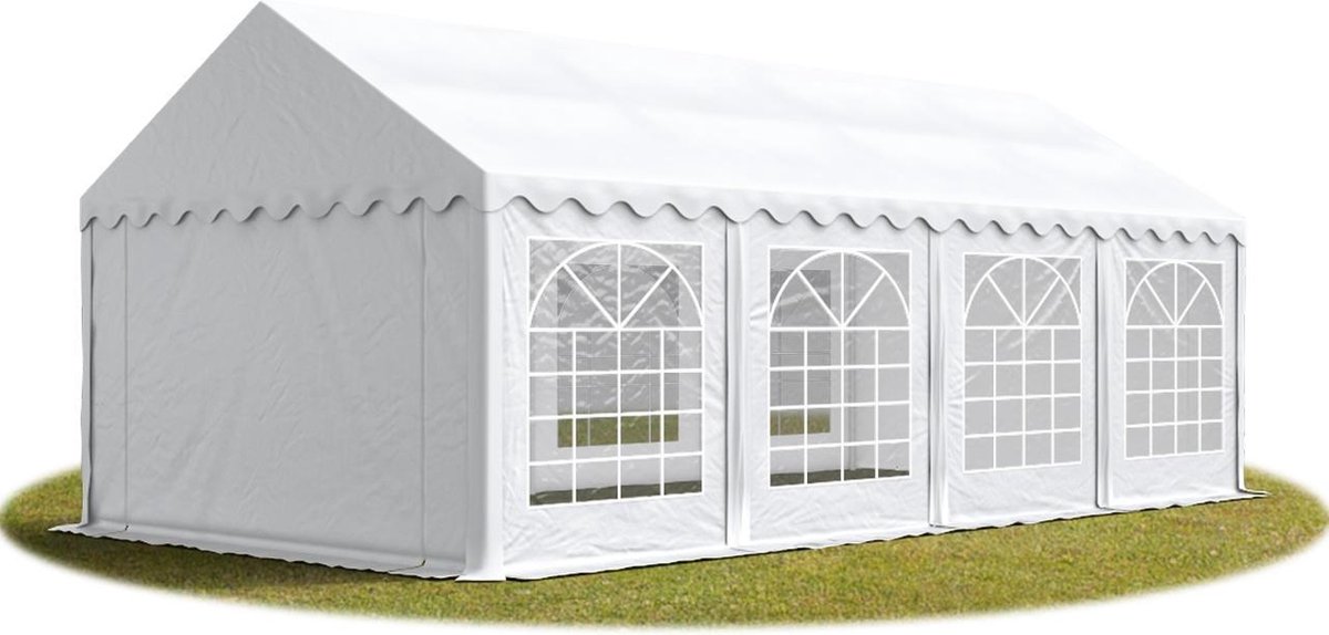 Partytent feesttent 3x9 m tuinpaviljoen -tent PVC 700 N in wit waterdicht