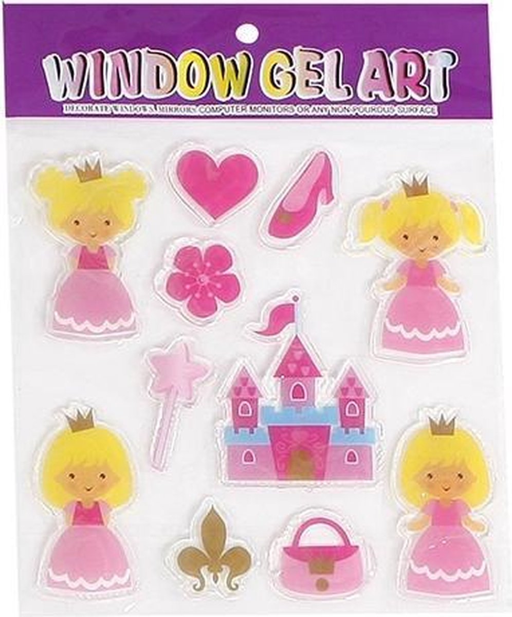 Van Manen Raamstickers Prinsessen Roze 11-delig