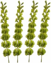 Set van 4x stuks kunstplanten Molucella takken 80 cm groen - kunstbloemen takken