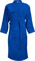 The One Badstoffen Badjas zonder capuchon Royal Blue L/XL