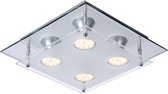 Lucide READY-LED - Plafonnière - LED - GU10 - 4x3W 3000K - Chroom