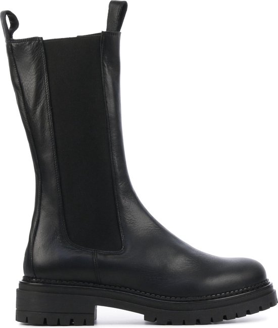 Dames Schoenen voor voor Laarzen voor Enkellaarzen Givenchy Leer Chelsea Leren Laarzen in het Zwart 