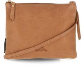 Fred De La Bretoniere Crossbodytas Heavy Grain Leather Leer - beige