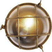 QAZQA nautica - Industriele Wandlamp voor buiten - 1 lichts - L 260 mm - Goud/messing - Industrieel - Buitenverlichting