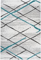 Multicolor vloerkleed - 200x290 cm  -  A-symmetrisch patroon Geruit - Modern