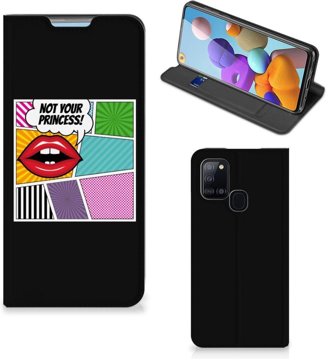 Samsung Galaxy A21s Hippe Standcase Popart Princess