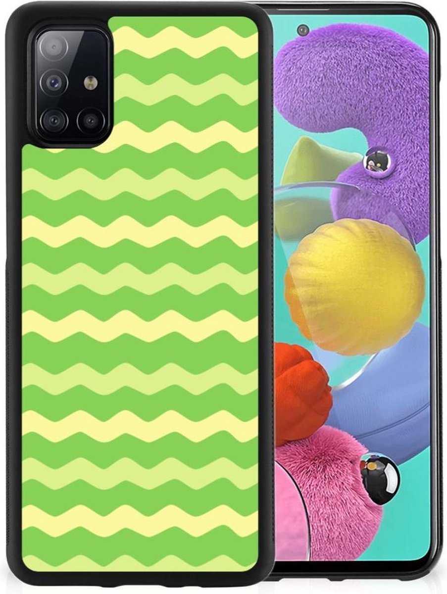 Samsung Galaxy A51 Bumper Case Waves Green