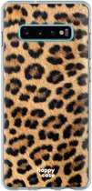 HappyCase Galaxy S10 Flexibel TPU Hoesje Wilde Panter Print