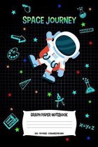 Space Journey Graph Paper Notebook: For Science And Math Students - 5 Squares Per Inch - Quad Ruled