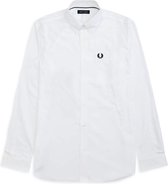 Fred Perry - Oxford Shirt - Katoenen Overhemd - L - Wit