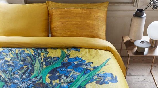 Beddinghouse x Van Gogh Museum Irises Dekbedovertrek - Geel