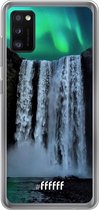 Samsung Galaxy A41 Hoesje Transparant TPU Case - Waterfall Polar Lights #ffffff