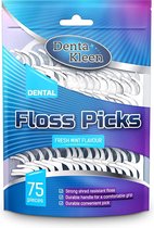 Denta Kleen Floss Picks - Mint - 4x 75 stuk