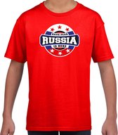 Have fear Russia is here / Rusland supporters t-shirt rood voor kids M (134-140)