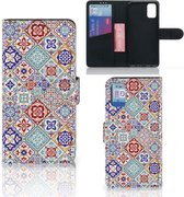 Book Case met foto Geschikt voor Samsung Galaxy A41 GSM Hoesje Tiles Color