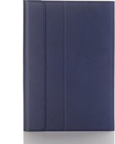 Shop4 - Samsung Galaxy Tab S6 Lite Hoes Toetsenbord / Tab S6 Lite 2022 Toetsenbord Hoes  - Bluetooth Keyboard Cover Donker Blauw