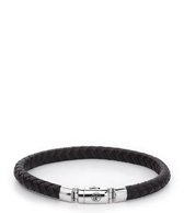 Rebel and Rose Armbanden Half Round Braided Black-Earth Zwart Maat:L (19 cm)