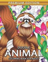 Doodle Animal Coloring book for Adults: Stress Relieving Coloring Pages Designs