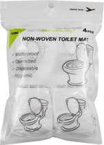 Decopatent® 4 Stuks Hygiene Toiletbril Cover voor op Reis- Onderweg - WC Bril Covers - WC Papier over de WC Bril - Wegwerp hoes
