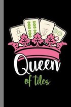 Queen Of Tiles: Gambling Gift For Gamblers (6''x9'') Dot Grid Notebook To Write In