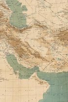 Middle East Vintage Map Field Journal Notebook, 50 pages/25 sheets, 4x6
