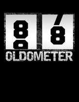 Oldometer 88: Oldometer 87-88 .88th Birthday Funny Gift