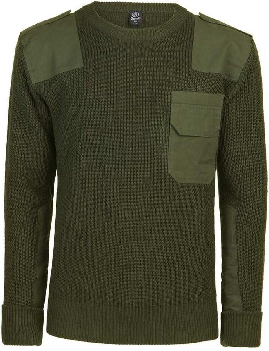 Cast Iron half zip trui groen effen | Spierings Herenmode