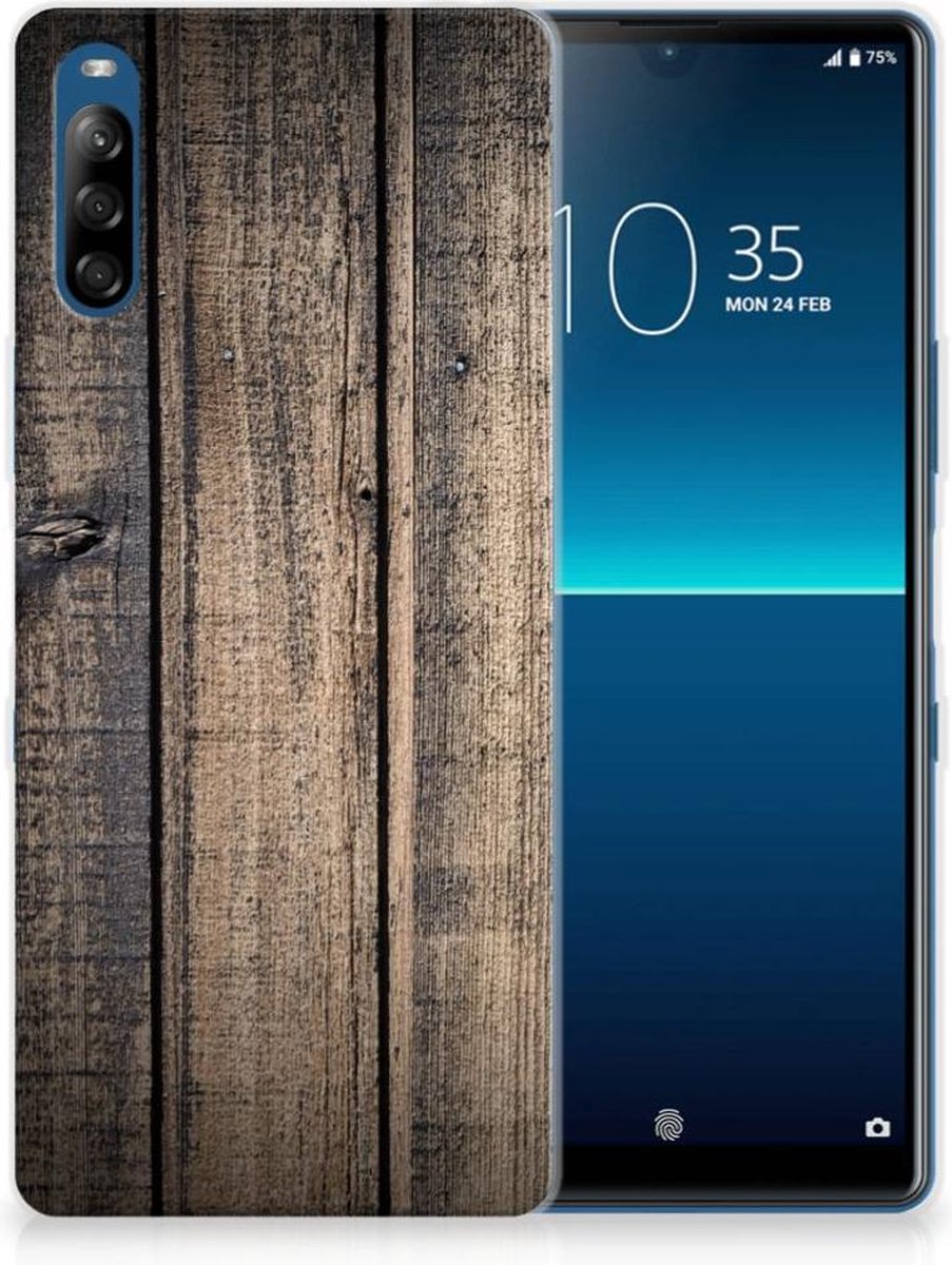 Sony Xperia L4 Bumper Hoesje Steigerhout