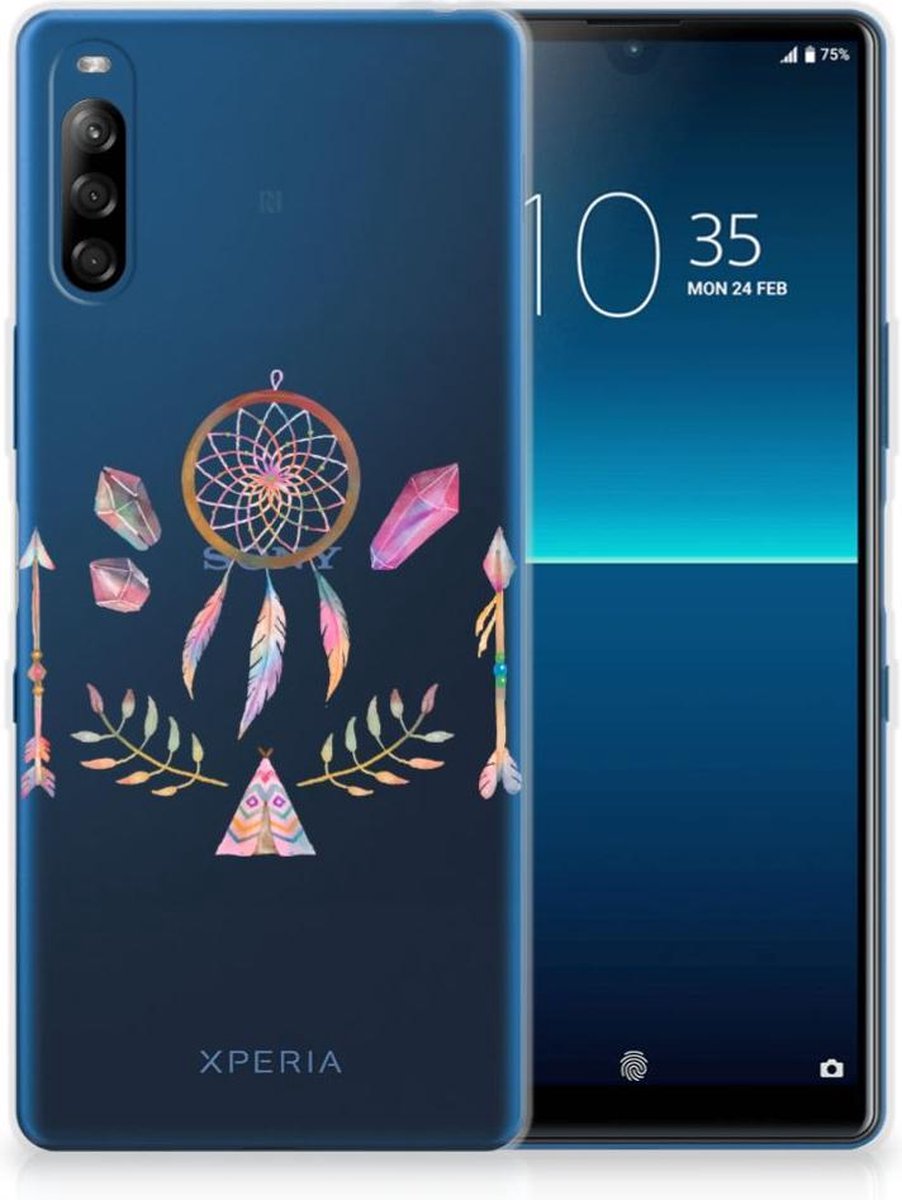 Sony Xperia L4 Telefoonhoesje met Naam Boho Dreamcatcher