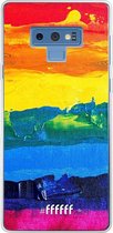 Samsung Galaxy Note 9 Hoesje Transparant TPU Case - Rainbow Canvas #ffffff