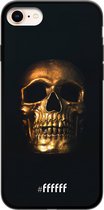 iPhone 7 Hoesje TPU Case - Gold Skull #ffffff