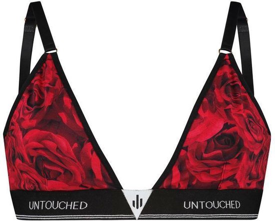 Untouched bh zonder beugel - ondergoed dames - duurzaam - perfecte pasvorm - Roses bralette XL