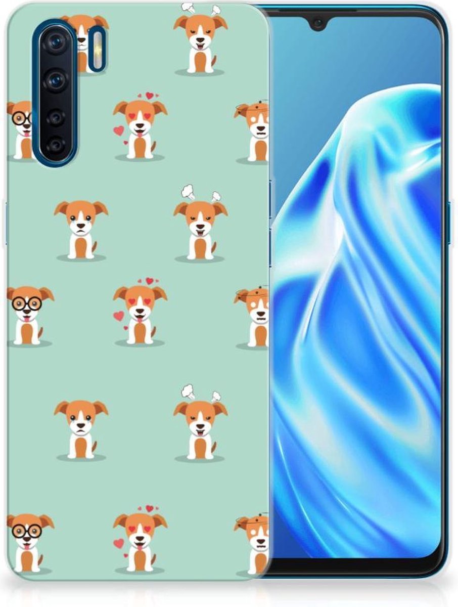 OPPO A91 TPU Hoesje Pups