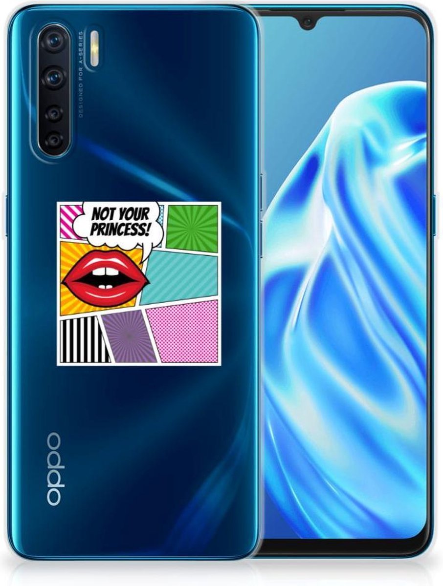 OPPO A91 Silicone Back Cover Popart Princess
