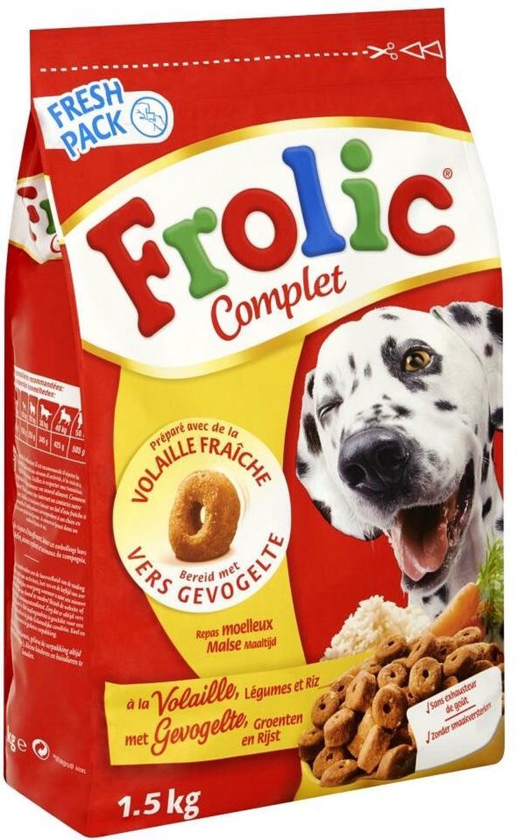 Frolic Complet - Gevogelte - Hondenvoer - 1.5 kg
