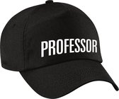 Professor verkleed pet zwart voor dames en heren - professor baseball cap - carnaval verkleedaccessoire voor kostuum