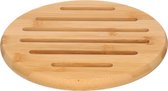 1x Houten pannenonderzetters rond 20 cm - Zeller - Keukenbenodigdheden - Kookbenodigdheden - Pannen/schalen onderzetters van hout