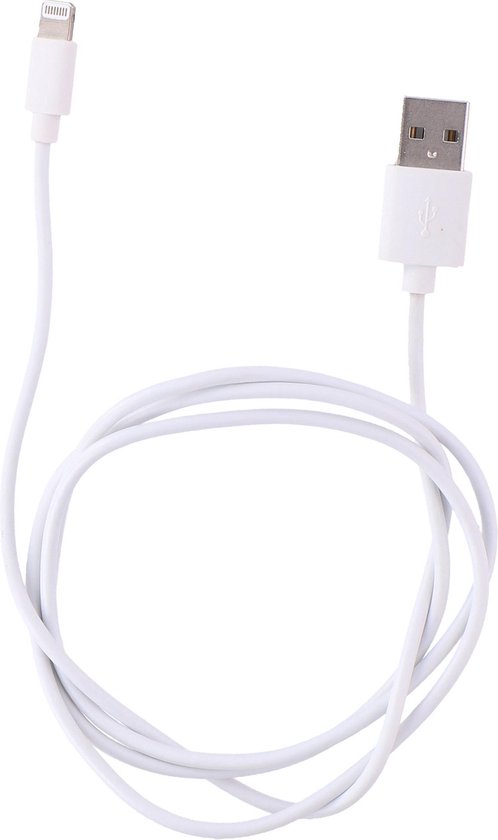 All Ride Oplaad- en Sync-Kabel Lightning - Apple - 2.1 A - 120 Cm - Wit