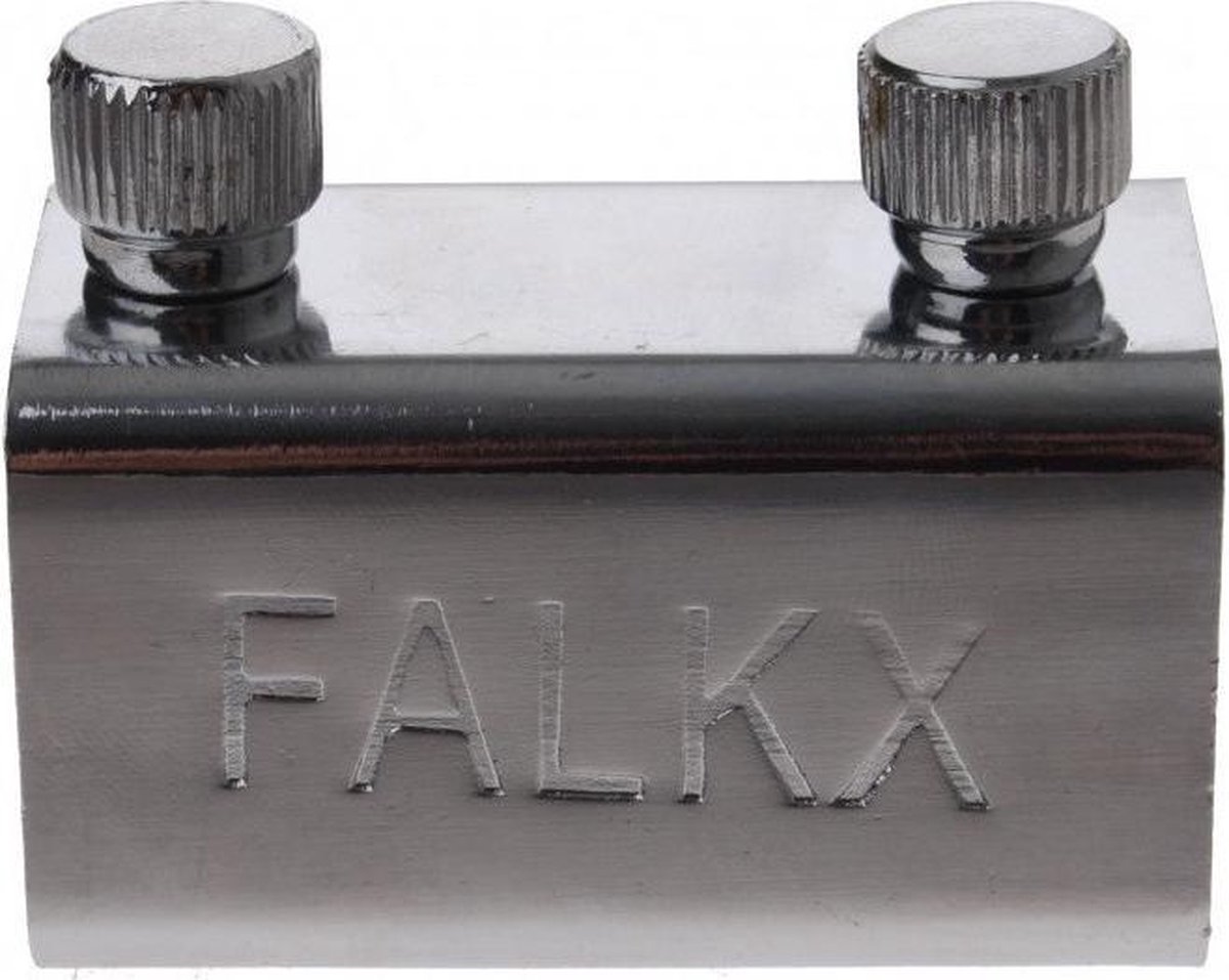 Falkx Blokslot Ea0501b 6 Cm Staal Zilver 3-delig