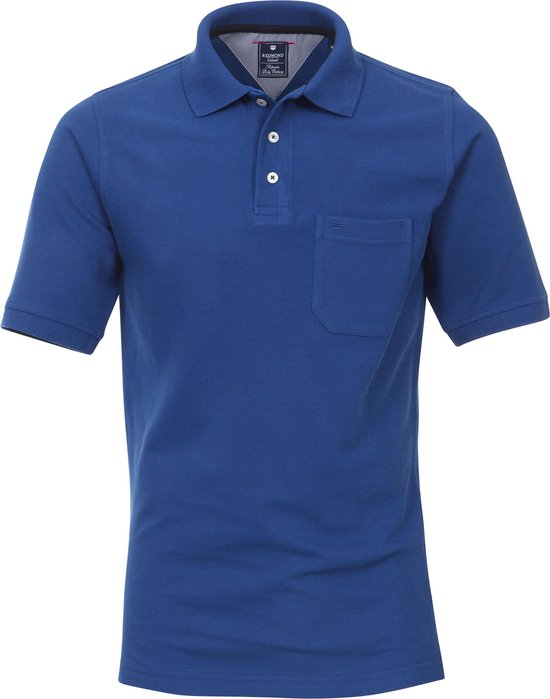 Redmond regular fit poloshirt - kobalt blauw - Maat: XL