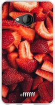HTC U Play Hoesje Transparant TPU Case - Strawberry Fields #ffffff