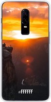 OnePlus 6 Hoesje Transparant TPU Case - Rock Formation Sunset #ffffff